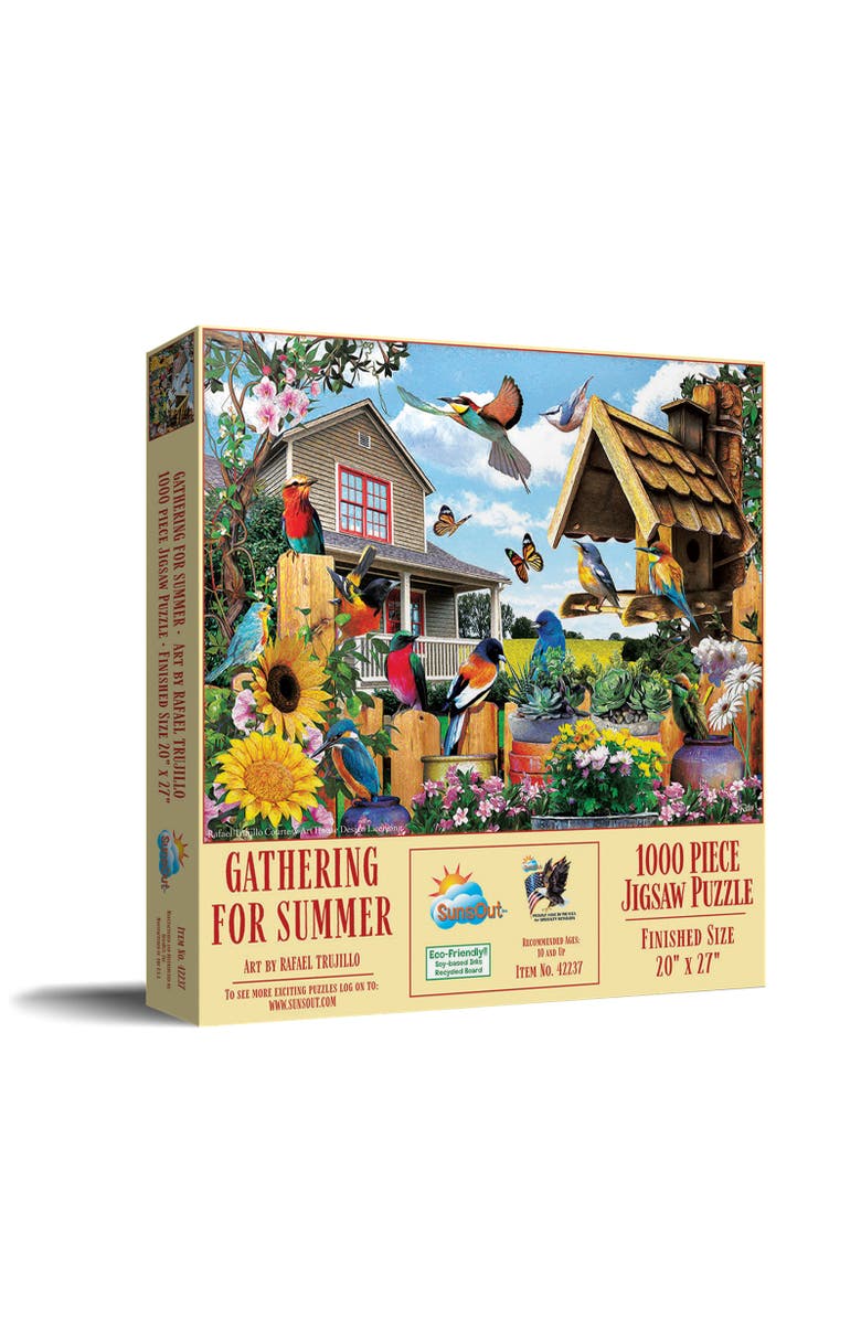 Sunsout Gathering for Summer 1000 piece Jigsaw Puzzle for Adults, Main, color, Multicolor