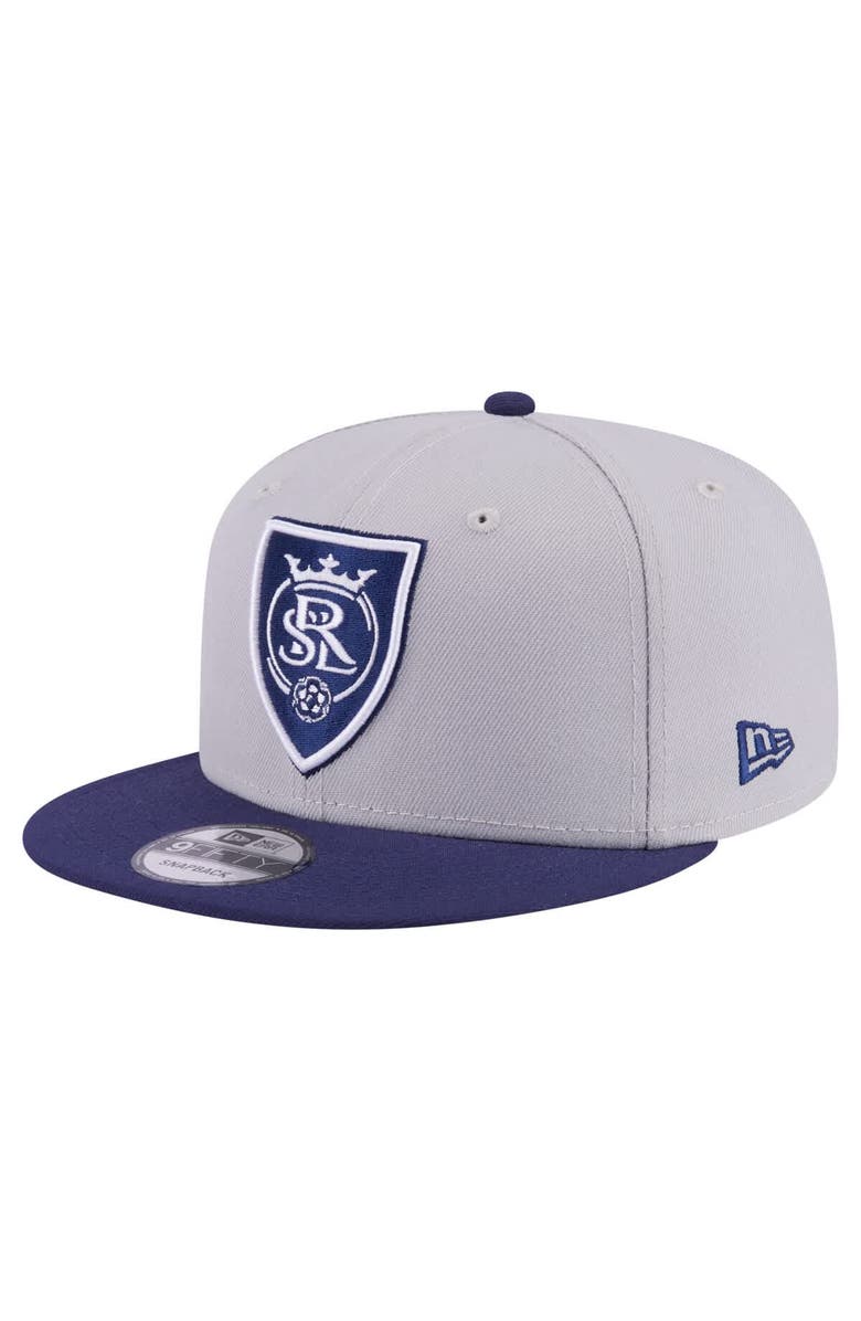 New Era Men's New Era Gray Real Salt Lake Color Pack Two-Tone 9FIFTY Snapback Hat, Main, color, 