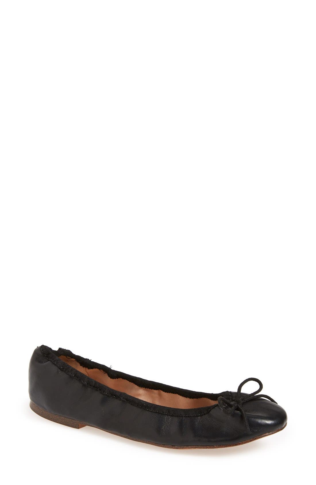 'Venti' Ballet Flat, Main, color, BLACK