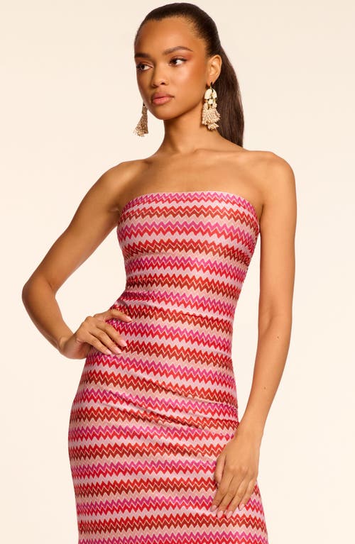 Ramy Brook Sparkle Chevron Nava Coverup Dress In Pink