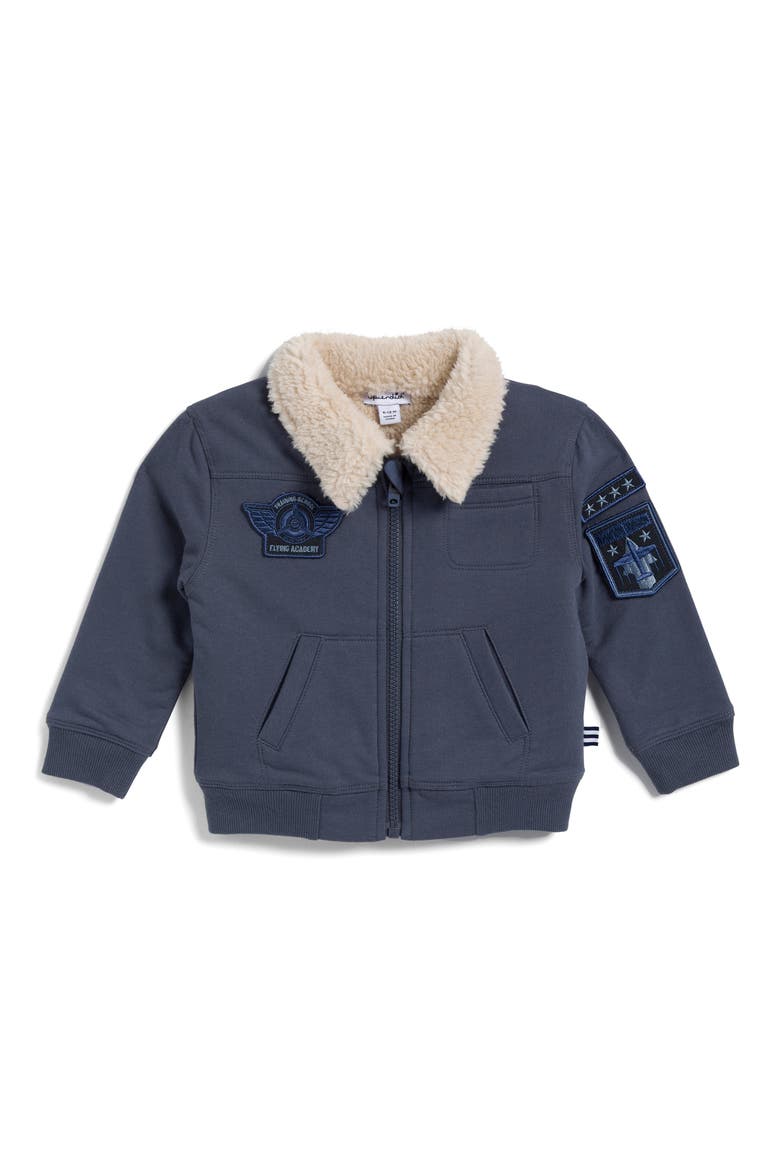 Aviation Academy Jacket, Main, color, VINTAGE NAVY
