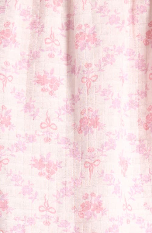 Nordstrom Long Sleeve Cotton Gauze Dress & Bloomers In Pink Pretty Cosette Floral