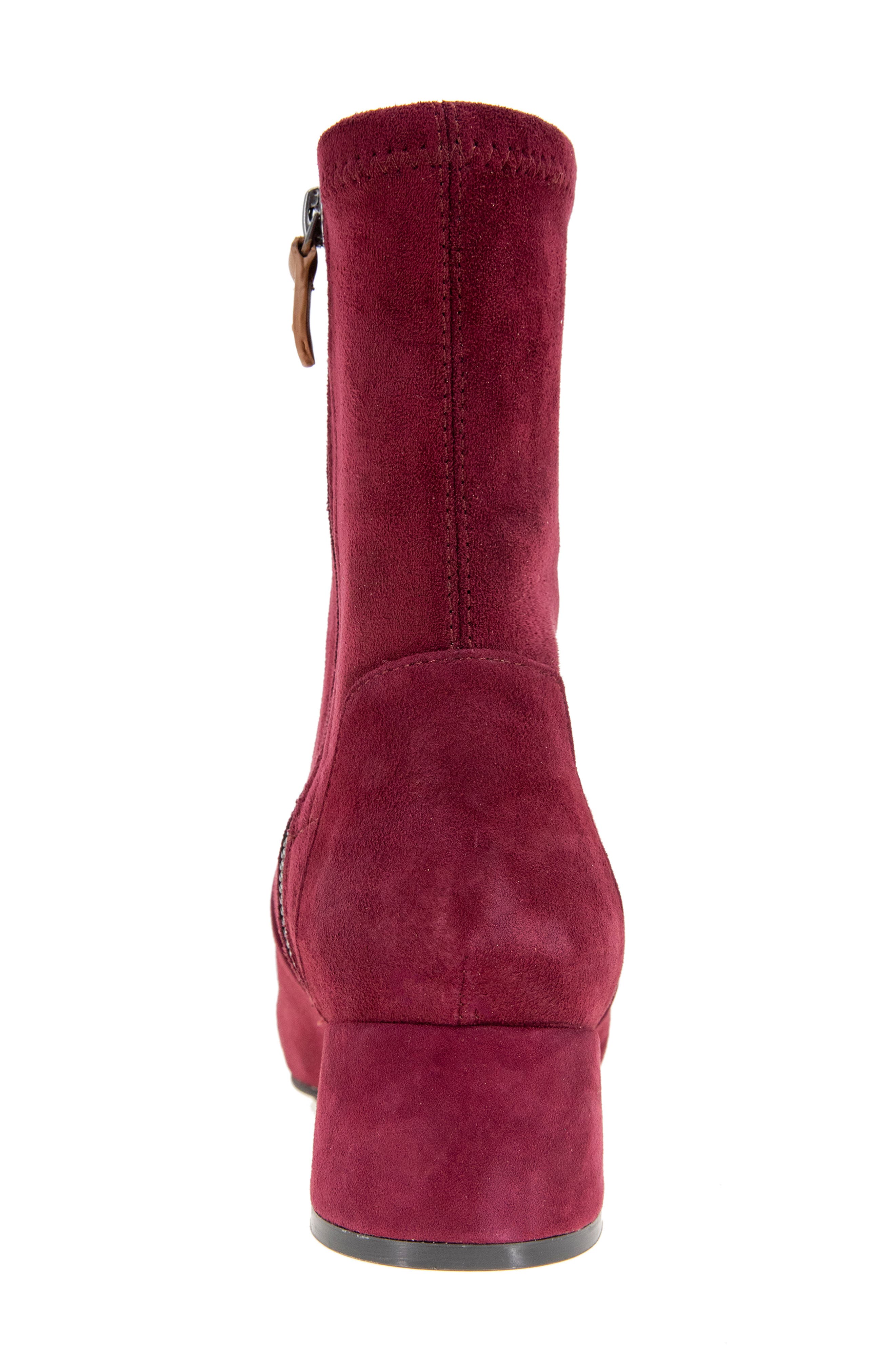 Emily Bootie, Alternate, color, BURGUNDY SUEDE
