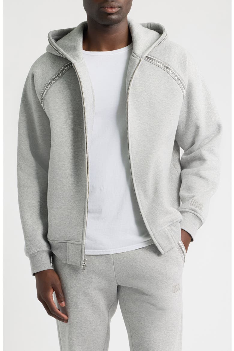 Tasman Zip Hoodie, Main, color, GREY HEATHER