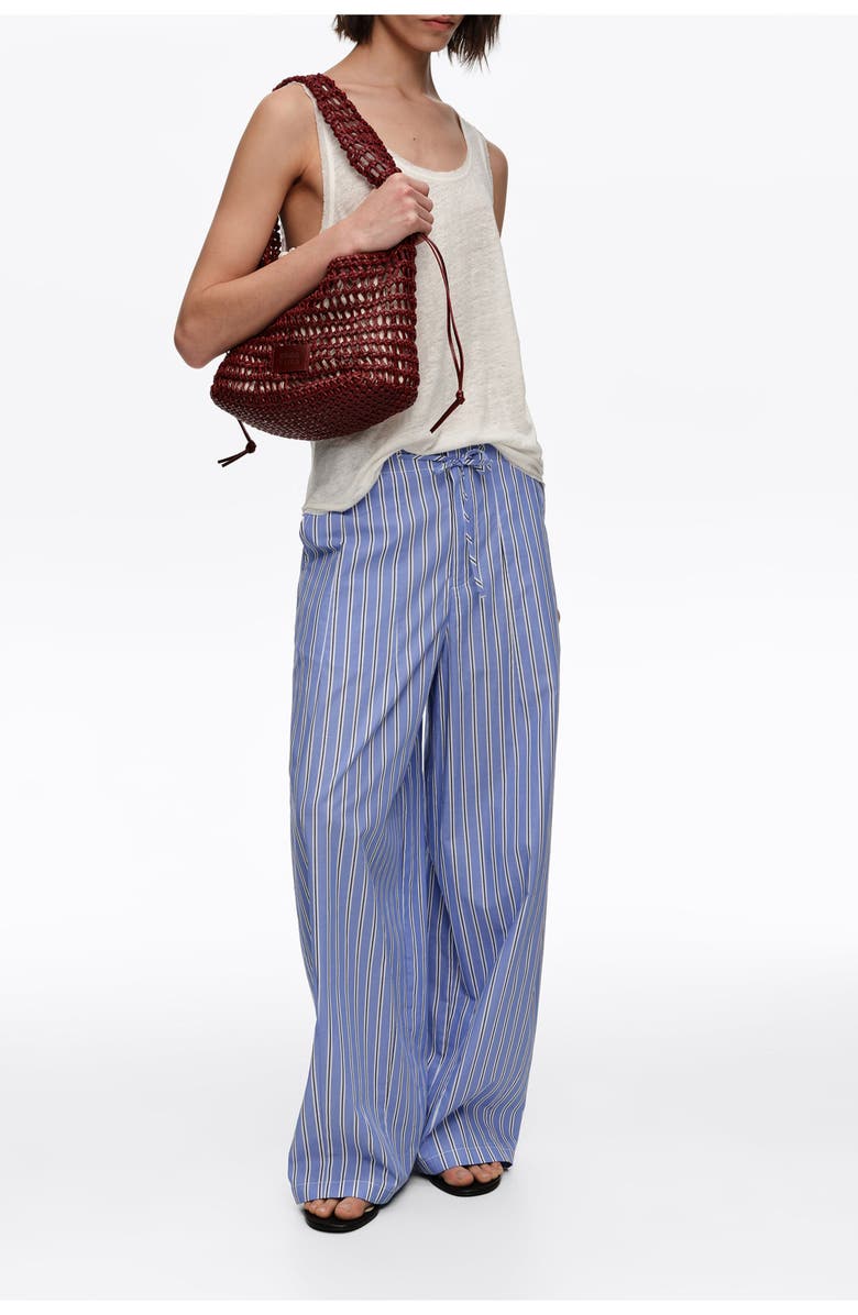 Bimba y Lola Washed Linen Vest Top, Alternate, color, Ivory