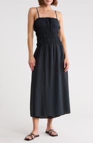 Onia Shirred Midi Dress