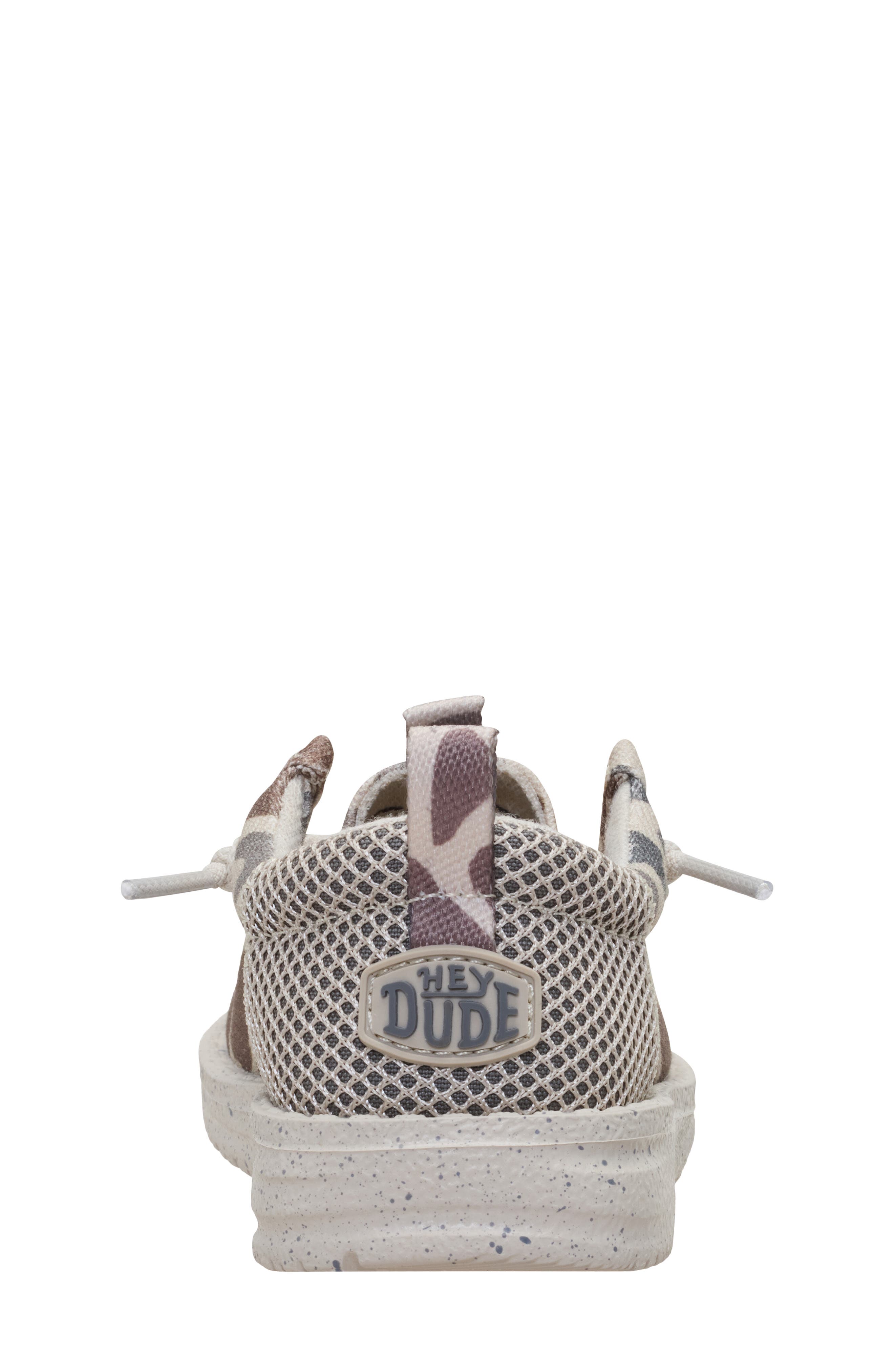 Hey Dude Kids' Wally Funk Burlebo Slip-On, Alternate, color, Taupe/ Camo