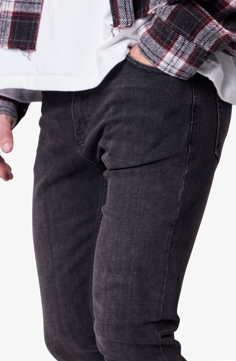 mnml Skinny Jeans, Alternate, color, Stone Wash Black