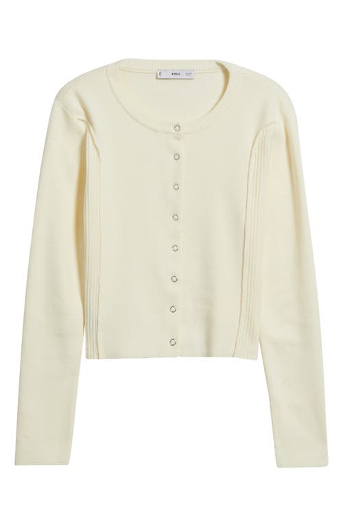 Mango Karen Cotton Blend Cardigan In Brown