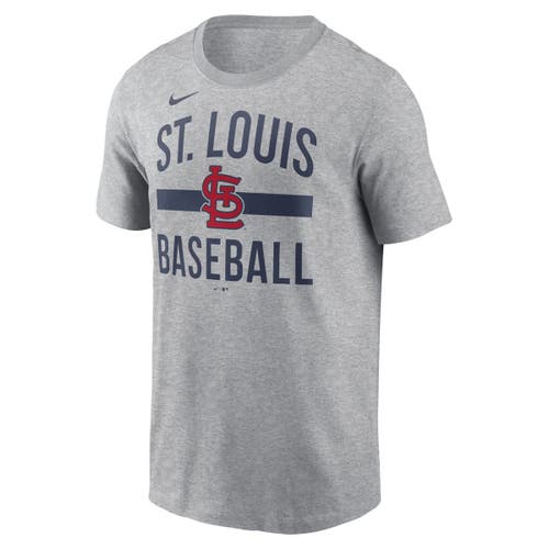 NIKE NIKE  HEATHER GRAY ST. LOUIS CARDINALS ARCHED T-SHIRT