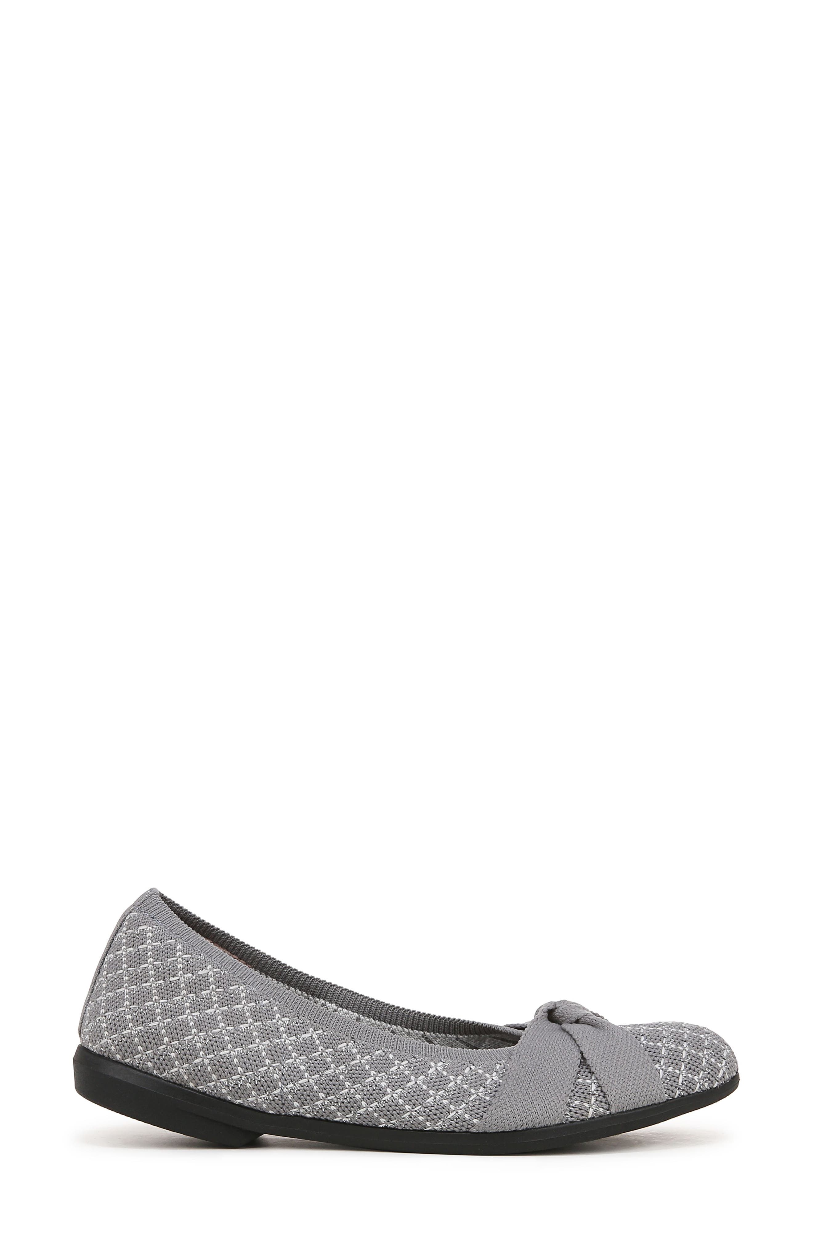 LifeStride Kissed Knit Ballet Flat, Alternate, color, Graphite