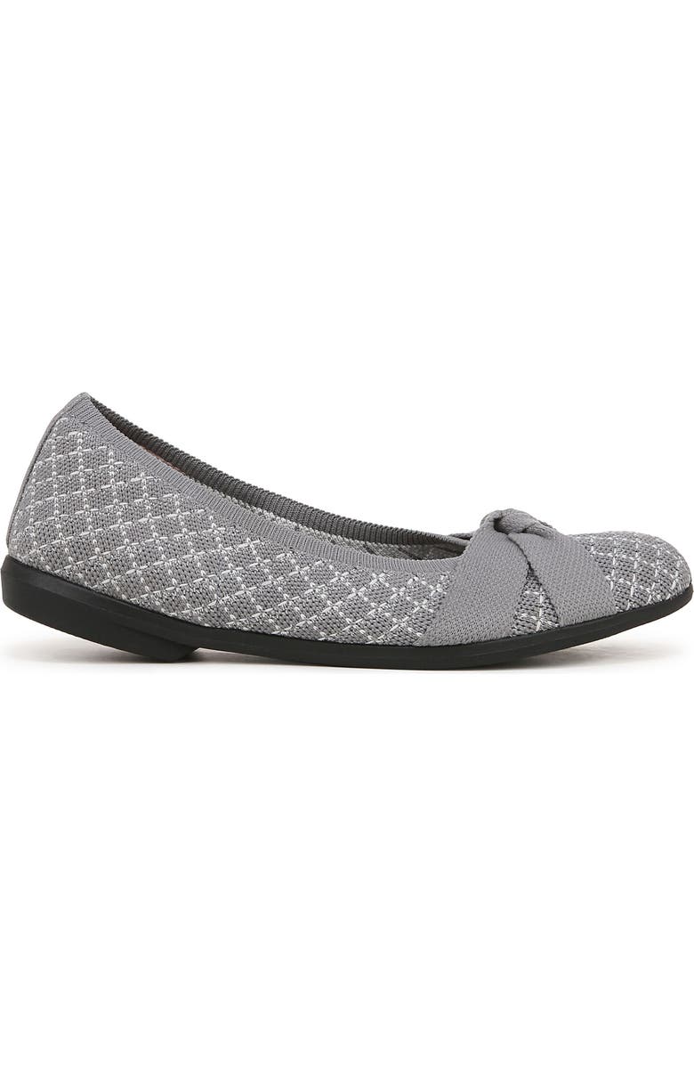 LifeStride Kissed Knit Ballet Flat, Alternate, color, Graphite