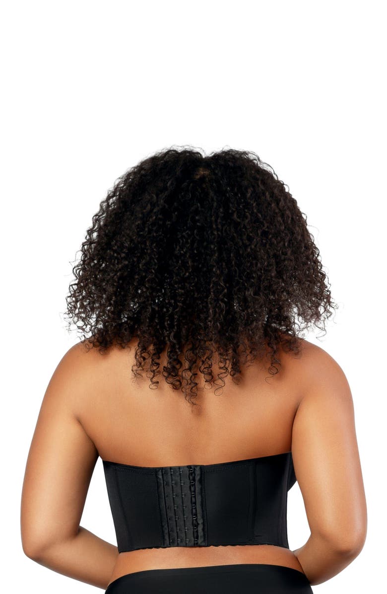 Parfait Elissa Full Busted Strapless Bustier, Alternate, color, Black