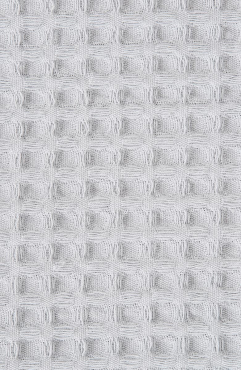 Woven & Weft Super Soft Cotton All-Season Waffle Weave Throw Blanket, Alternate, color, Light Grey