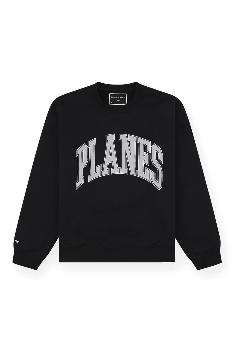 Collegiate Logo Sweatshirt, Main, color, BLACK