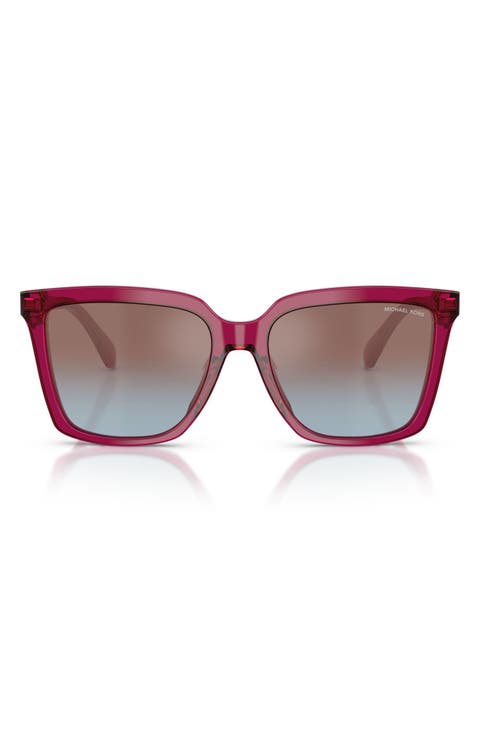 Menaggio 55mm Gradient Square Sunglasses