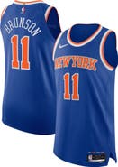 Nike Men's Nike Jalen Brunson Blue New York Knicks Authentic Player Jersey - Icon Edition