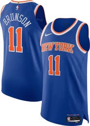 Nike Men's Nike Jalen Brunson Blue New York Knicks Authentic Player Jersey - Icon Edition