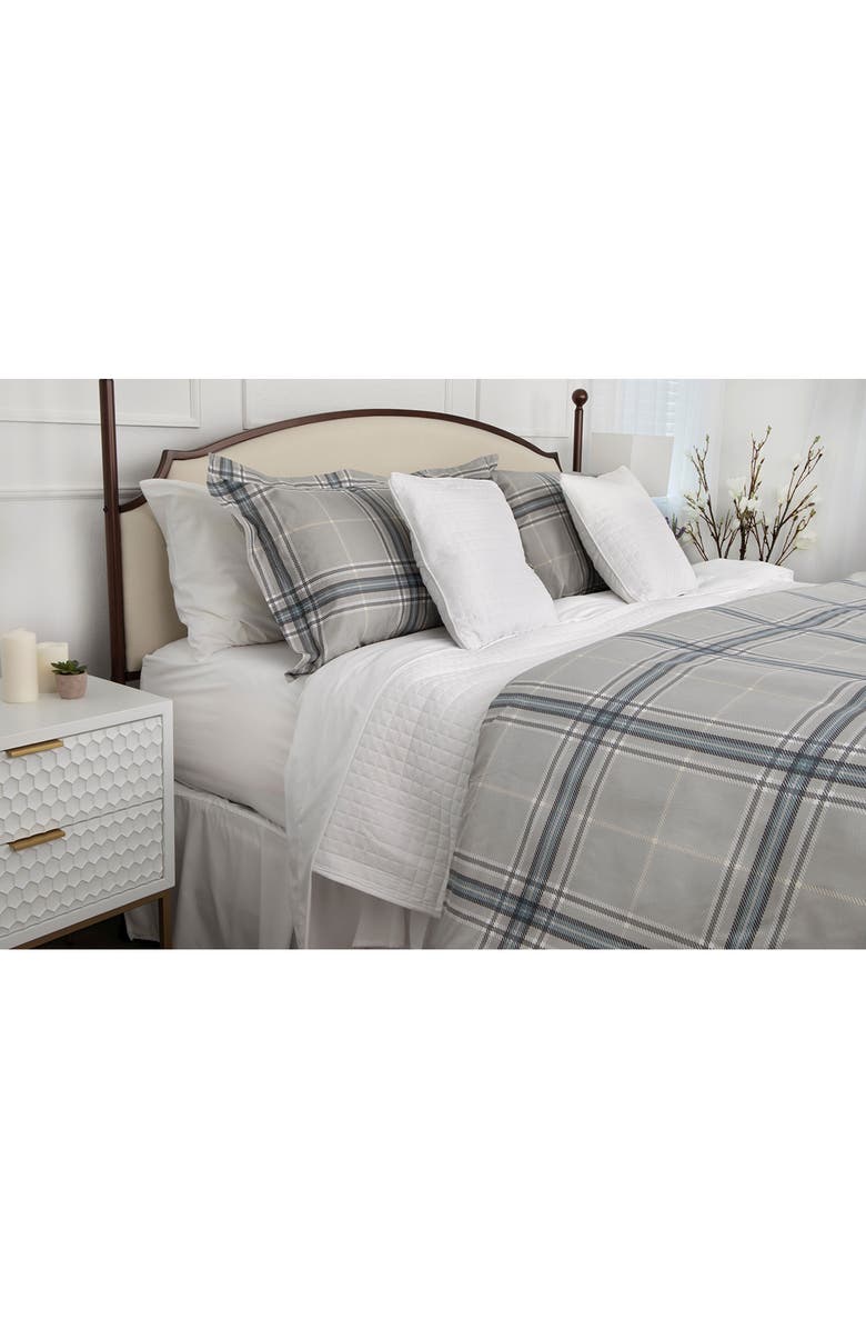 SOUTHSHORE FINE LINENS Premium Quality Vilano Springs Comforter Set, Alternate, color, Plaid Grey