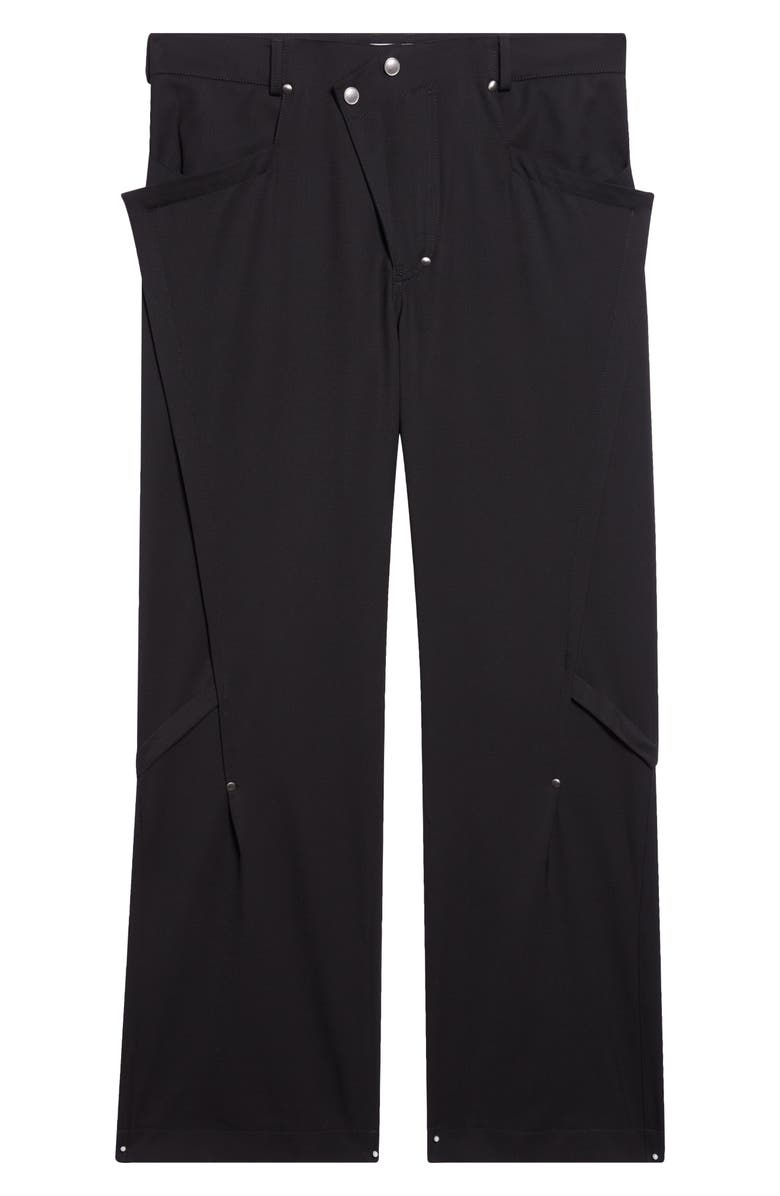 KIKO KOSTADINOV Kraner Stretch Virgin Wool Trousers, Alternate, color, Crow Black