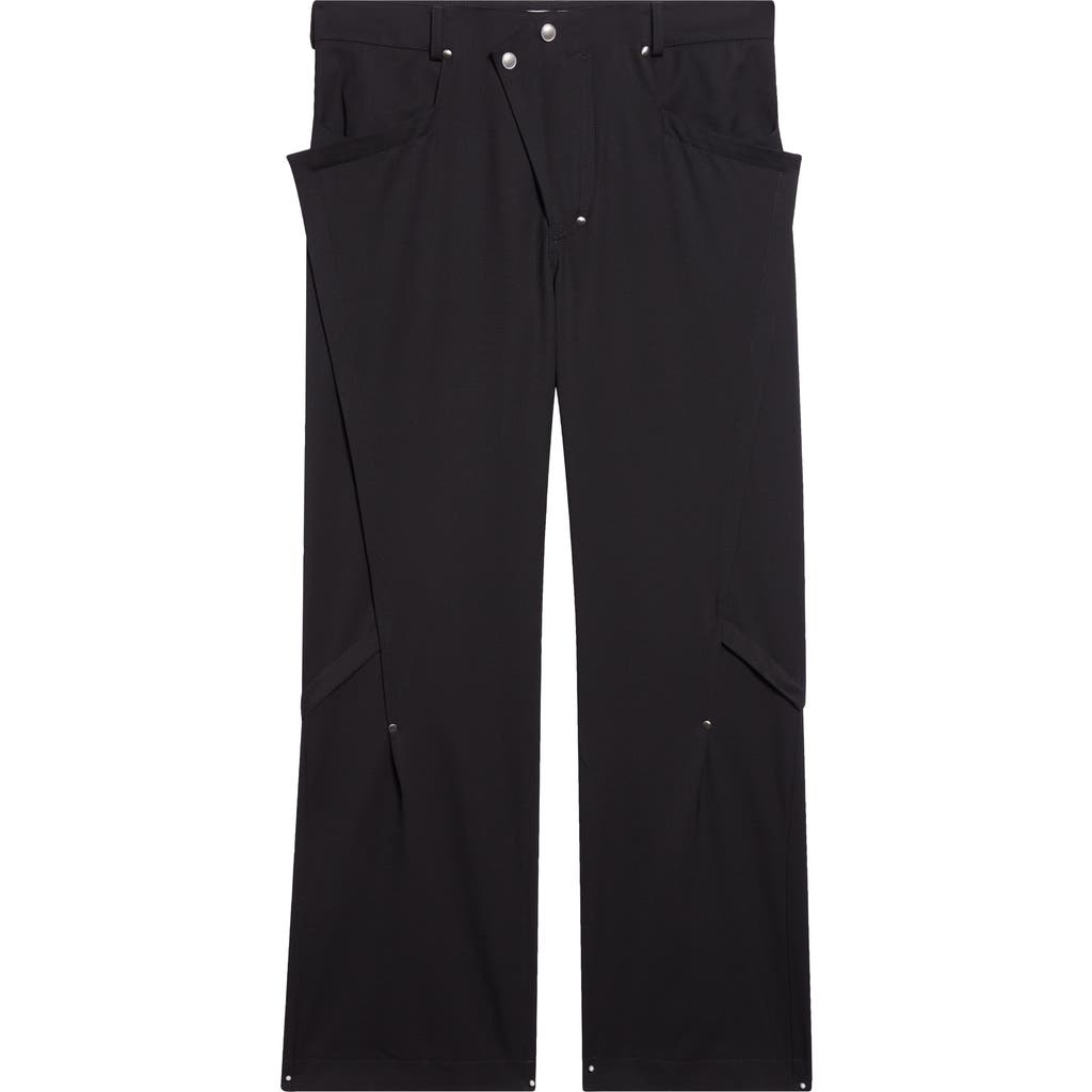 Kiko Kostadinov Kraner Stretch Virgin Wool Trousers In Black