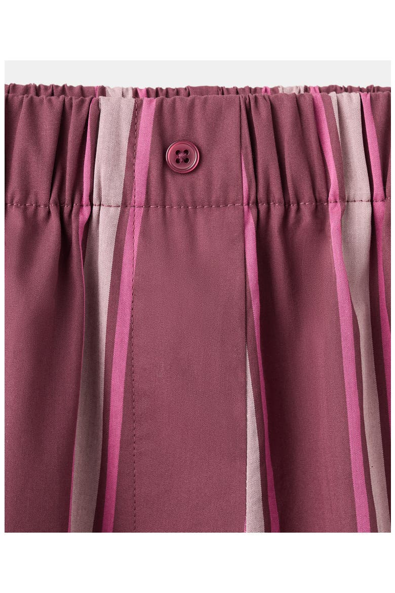 Stripe Pajama Shorts, Alternate, color, FUCHSIA