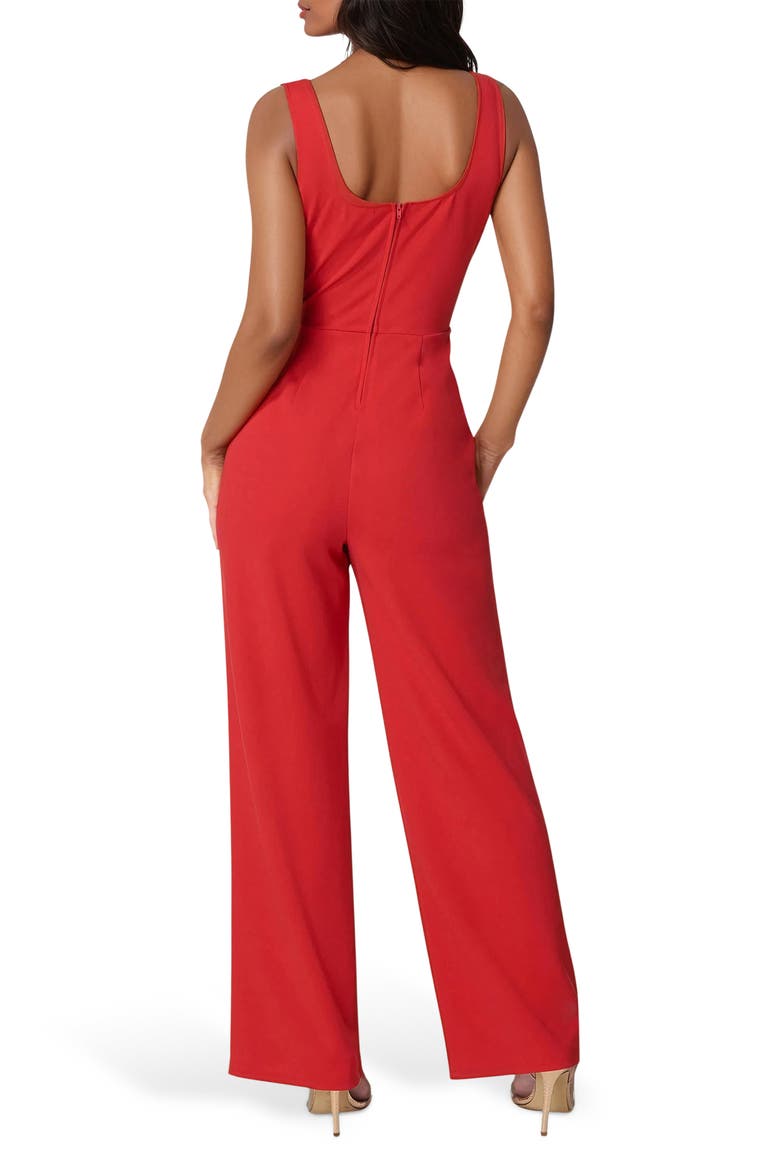 Corset Jumpsuit, Alternate, color, RED