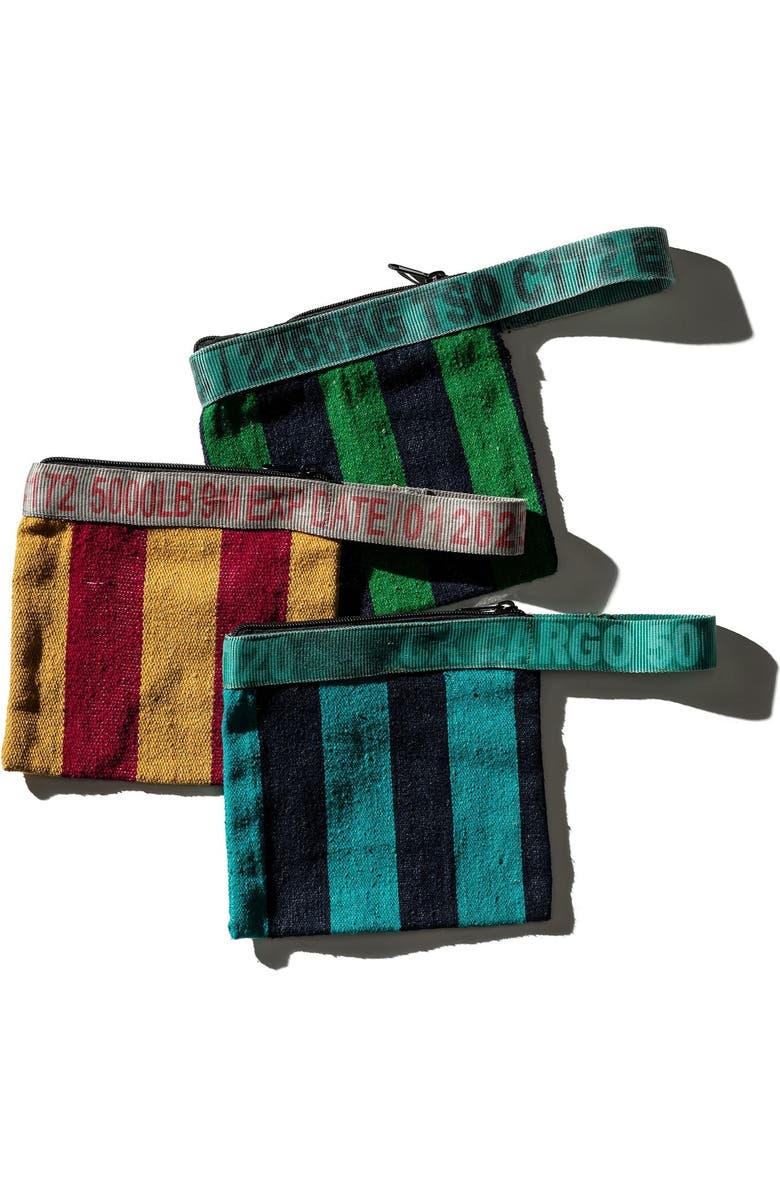 PUEBCO Rug Pouch, Alternate, color, Turquoise X Navy Blue