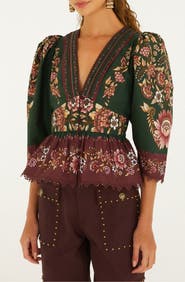 FARM Rio Daniela Floral Cotton Top