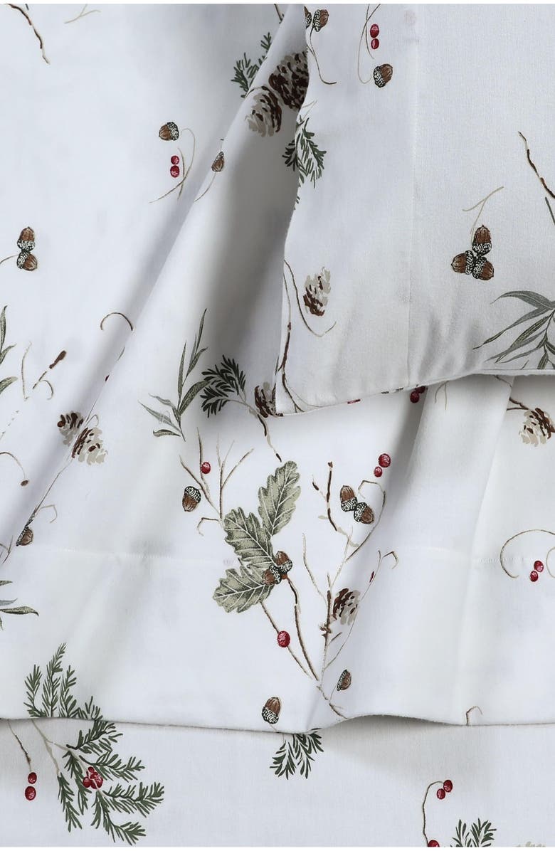 AZORES HOME Cotton Flannel Sheet Set, Alternate, color, Harmony