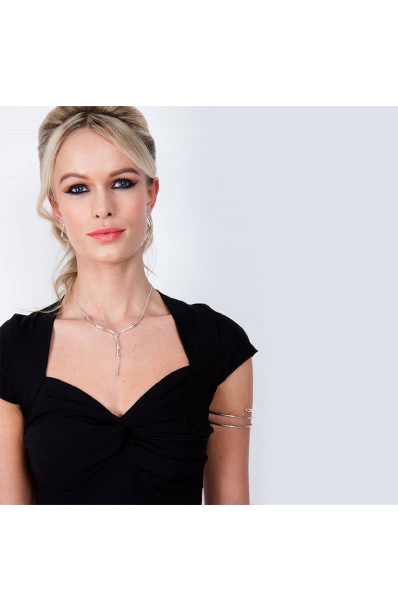 Lucy Quartermaine Dripping Necklace, Alternate, color, Sterling Silver