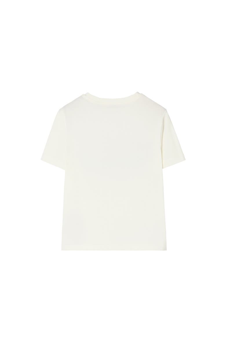 Burberry Knight Stamp Cotton T-shirt, Alternate, color, Chalk White