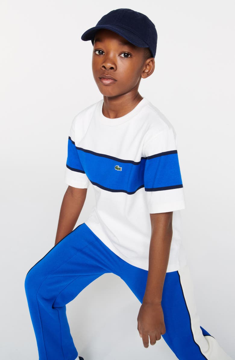 Lacoste Kids' Colorblock T-Shirt, Alternate, color, 