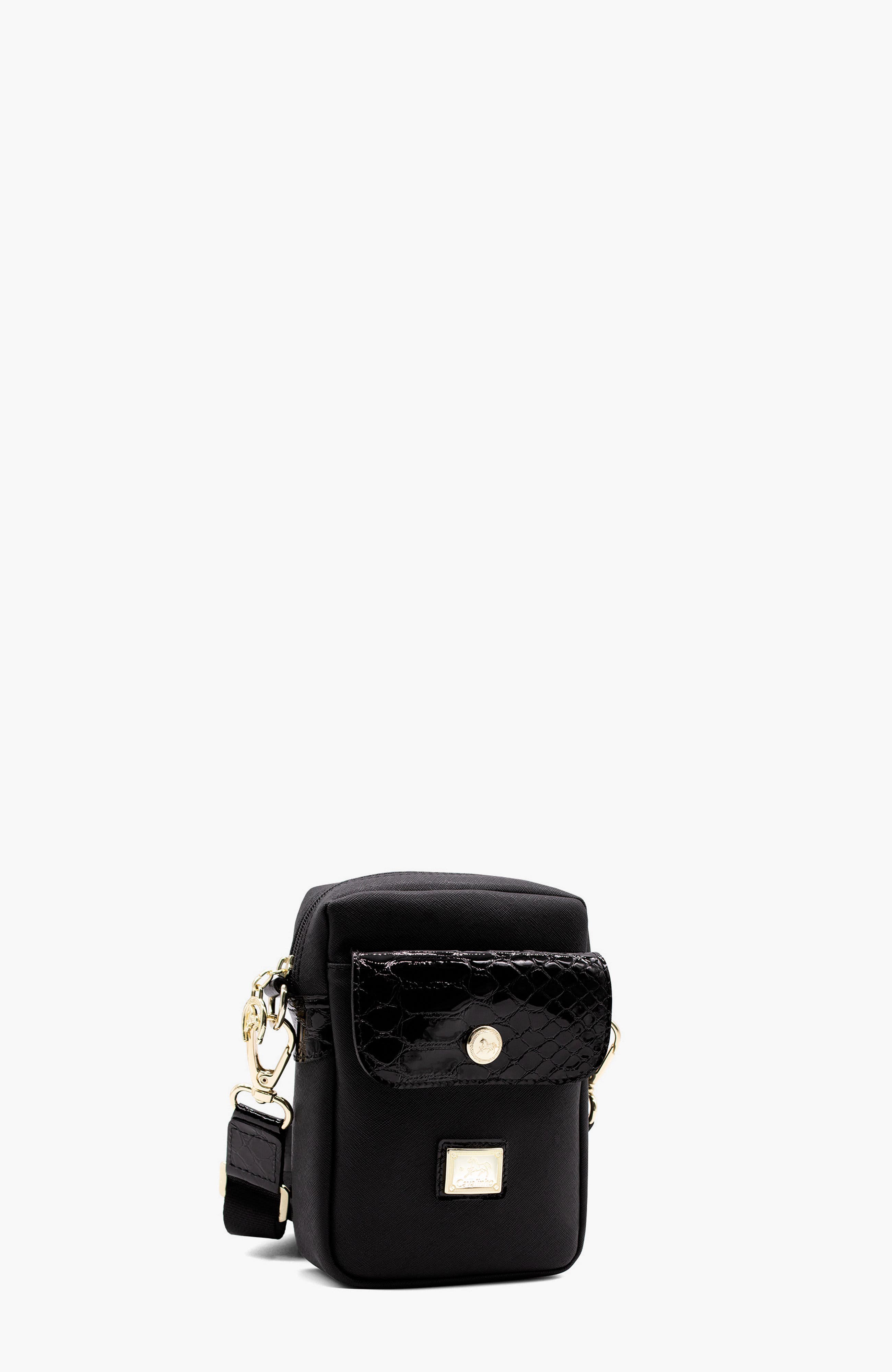 Cherry Blossom Phone Crossbody Bag 431, Alternate, color, Black