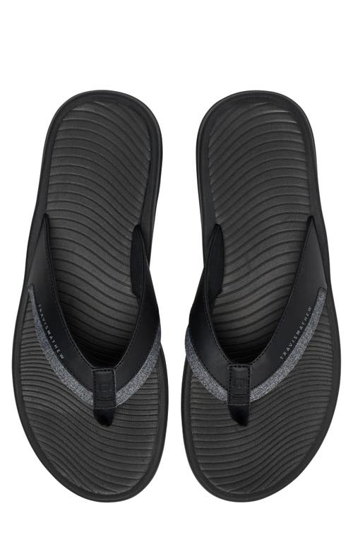 Travismathew The Daily Flip Flop In Black