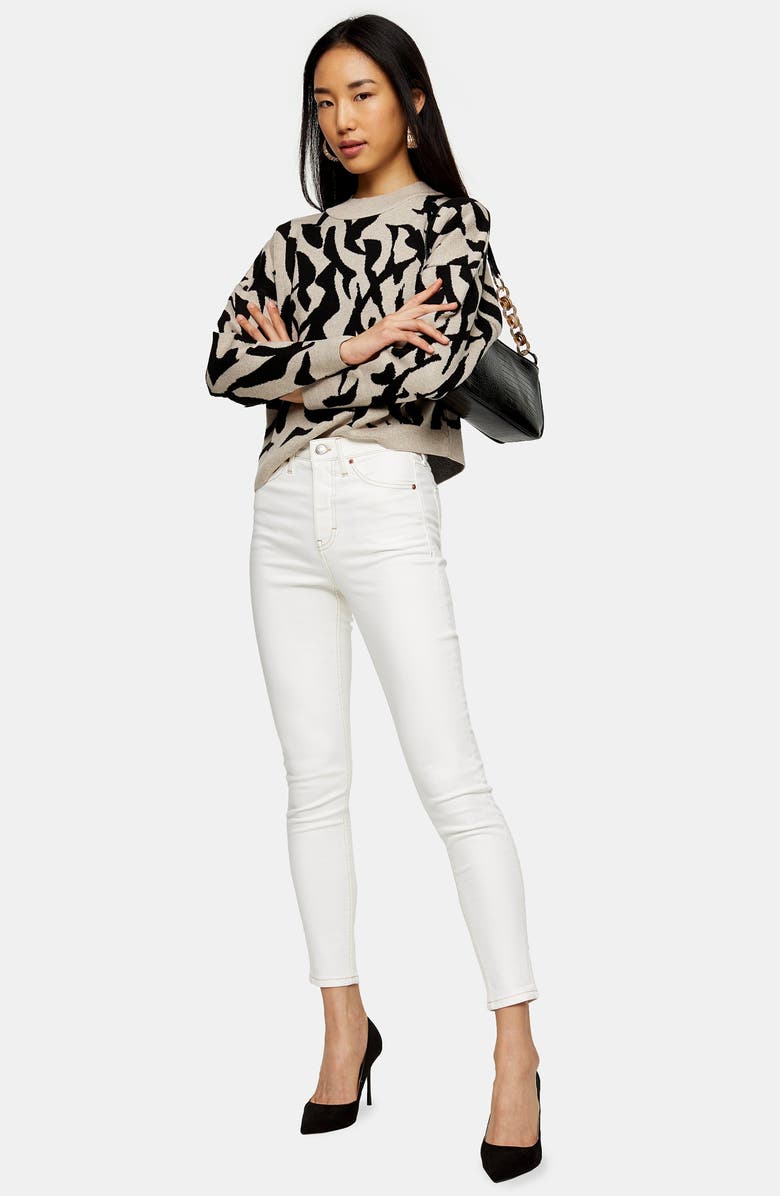 Topshop Jamie High Waist Skinny Jeans, Alternate, color, 