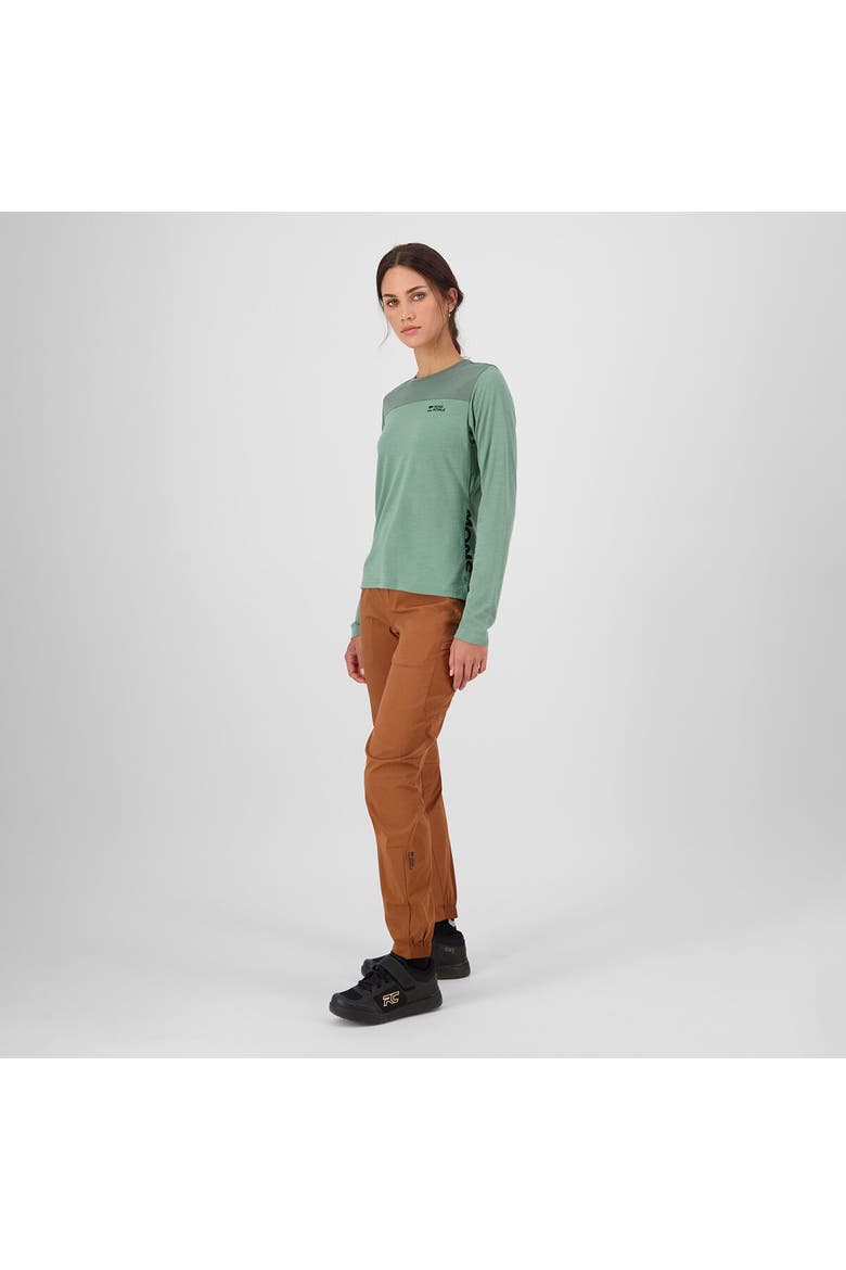 Diversion Merino Long-Sleeve Bike Jersey - Women's, Alternate, color, Thyme/Cypress