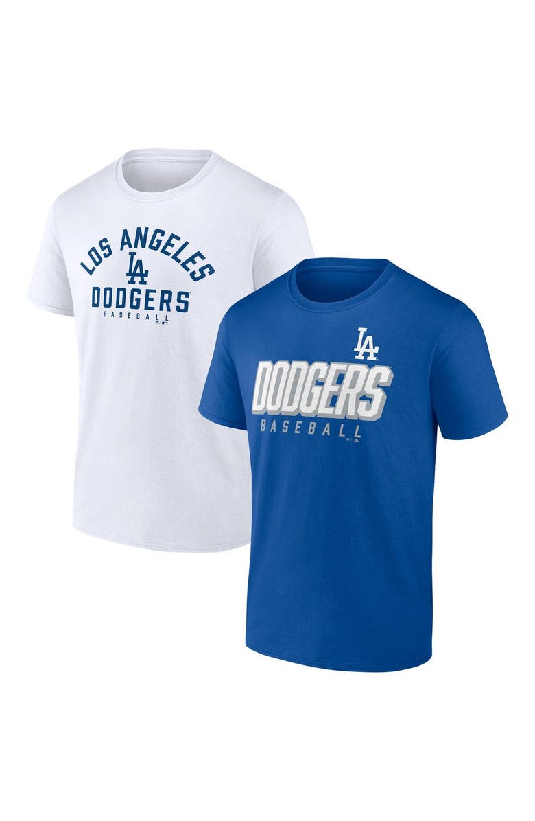 FANATICS Men's Fanatics Branded Royal/White Los Angeles Dodgers Player Pack T-Shirt Combo Set, Main, color, Royal