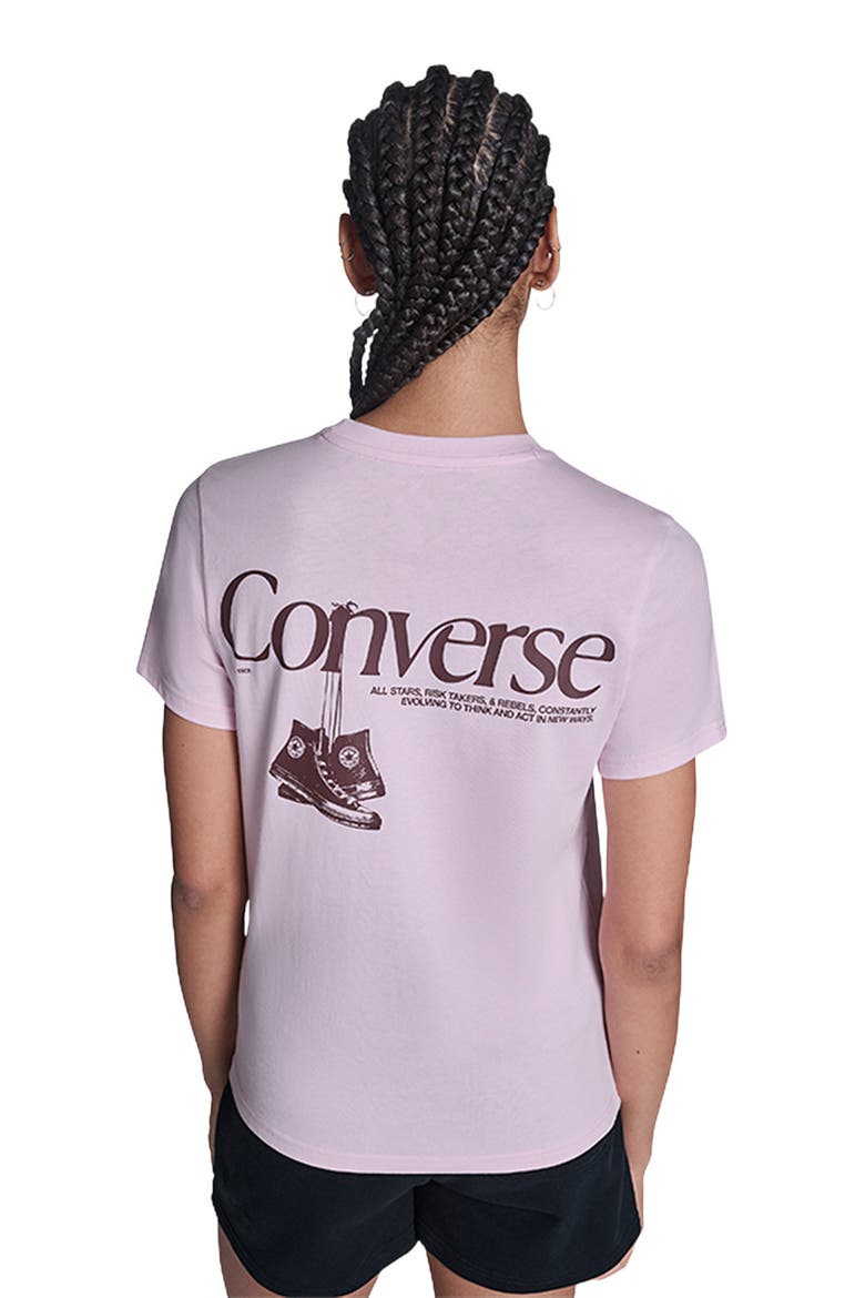 Women's Hanging Shoes T-Shirt, Alternate, color, NEW FOUND BLOOM