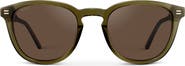 WMP Eyewear Walker - 50mm Rounded Oval Polarized Sunglasses