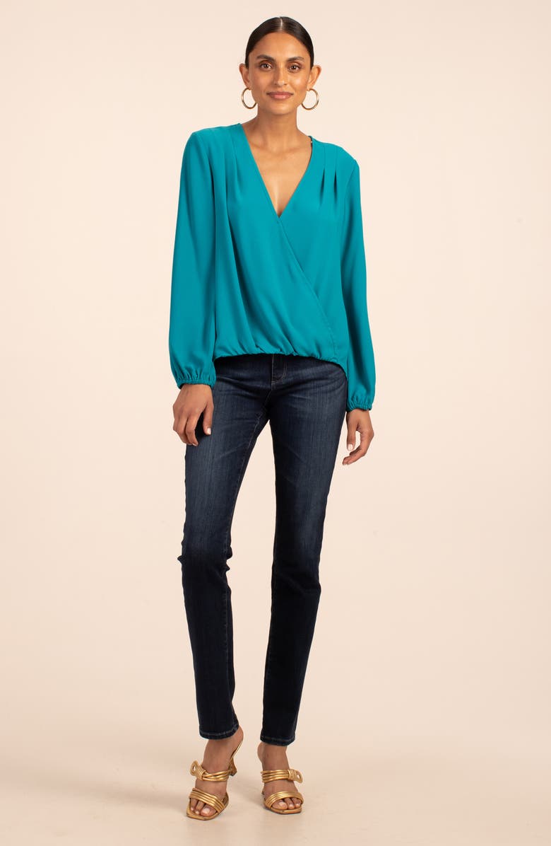 Trina Turk Bask Faux Wrap Top, Alternate, color,