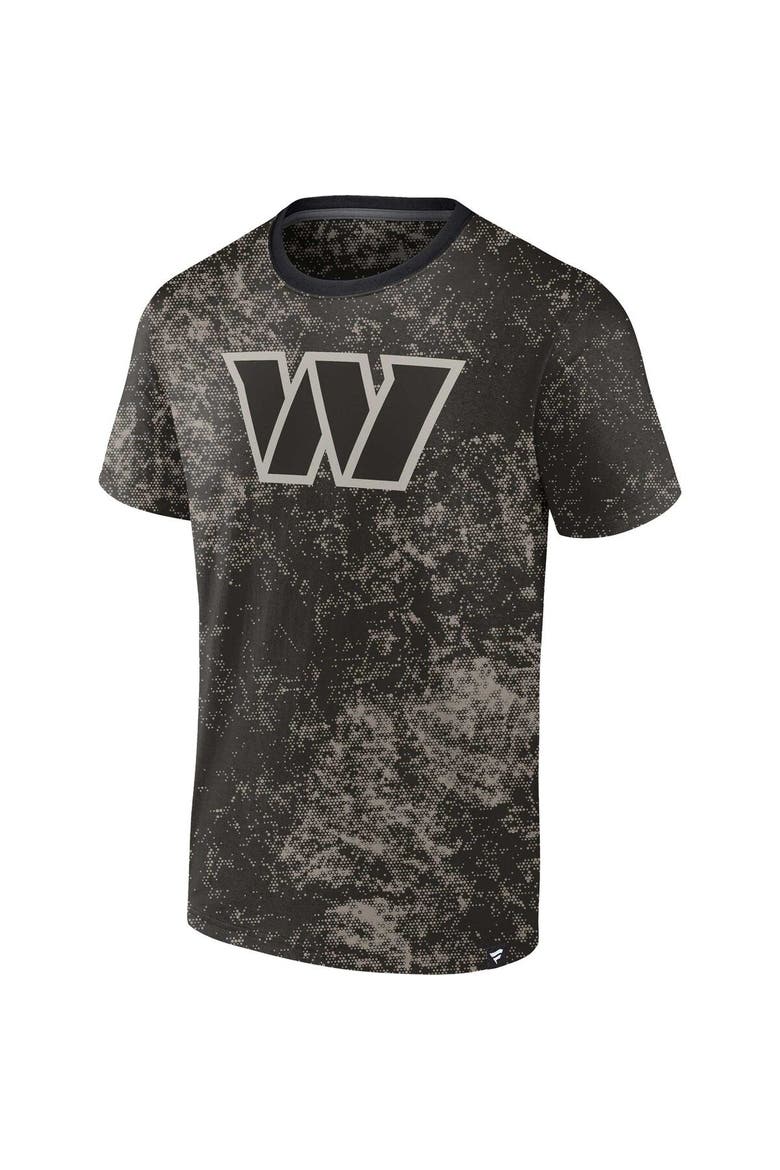 Men's Fanatics Branded Black Washington Commanders Shadow T-Shirt, Alternate, color, Black