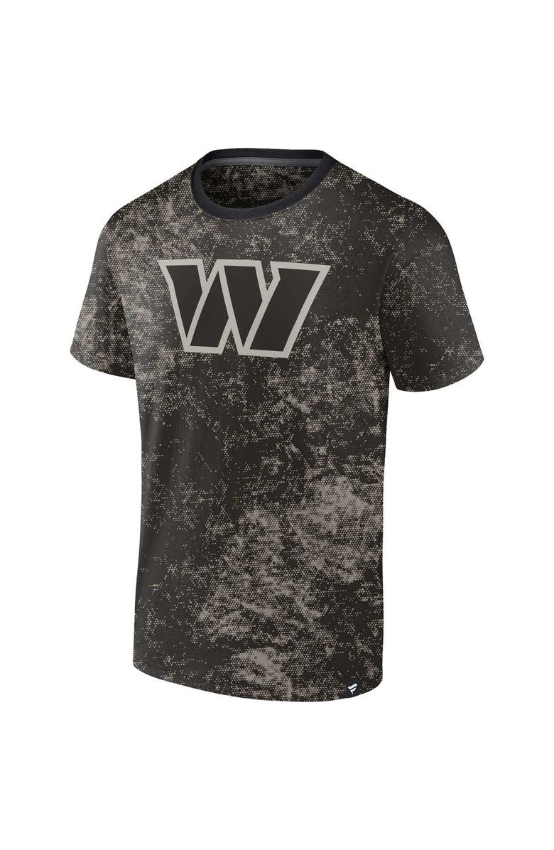FANATICS Men's Fanatics Branded Black Washington Commanders Shadow T-Shirt, Alternate, color, 