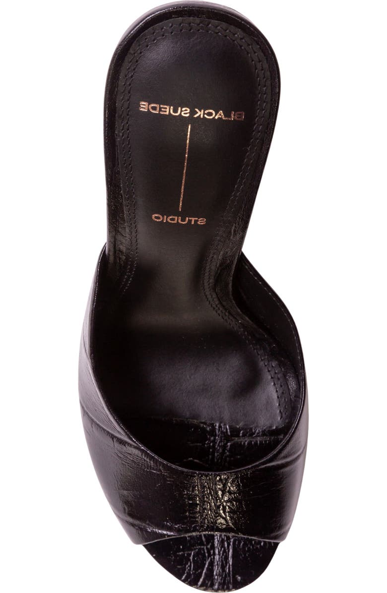 BLACK SUEDE STUDIO Alessia Croc Mule, Alternate, color, Black Croc Leather