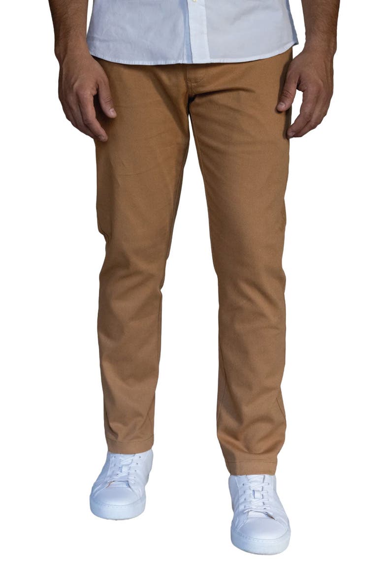 Stretch Chinos Slim Fit, Main, color, Tobacco