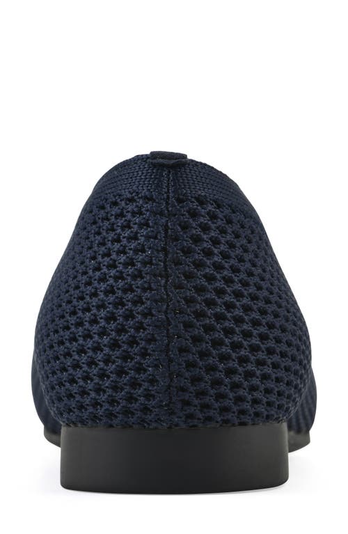 Cliffs By White Mountain Beslee Knit Flat In Navy Fabric