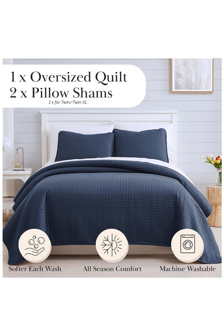 Vilano Springs Oversized Quilt Set, Alternate, color, DARK BLUE