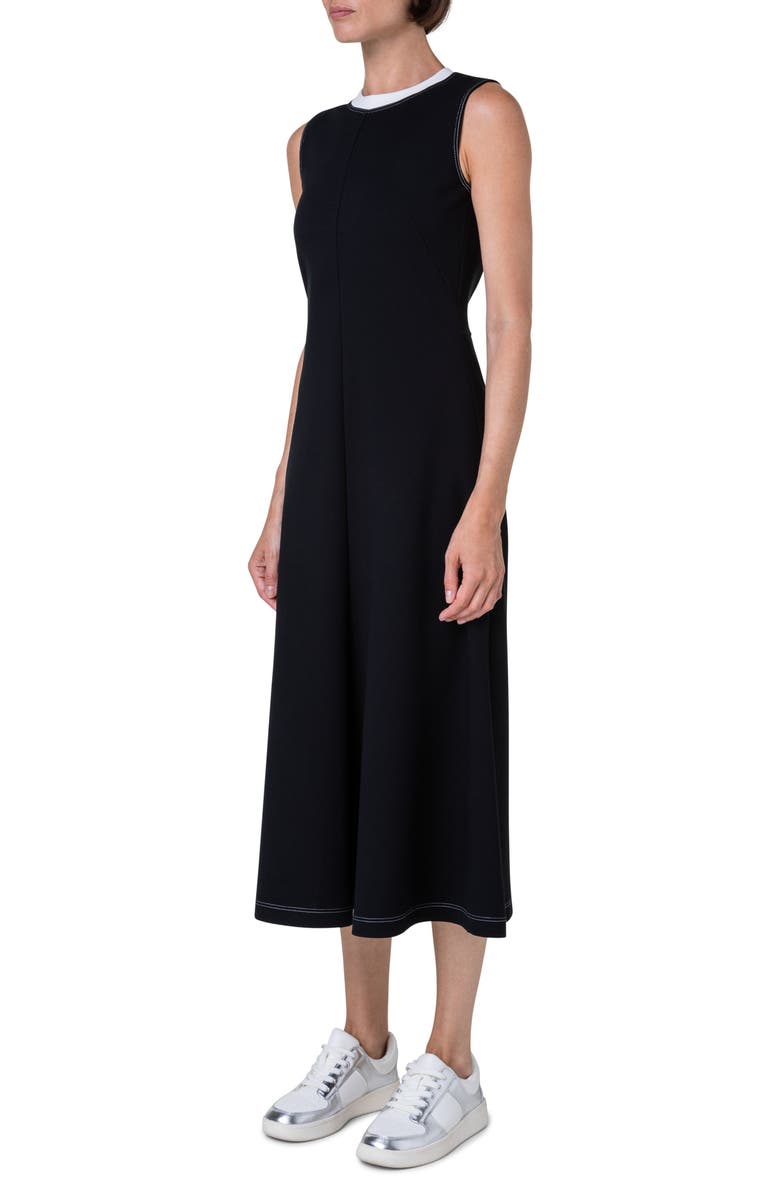 Akris punto Sleeveless Knit Midi Dress, Alternate, color,