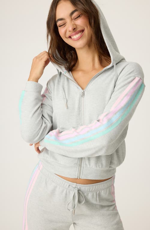 Pj Salvage Roll With It Peachy Jersey Hoodie
