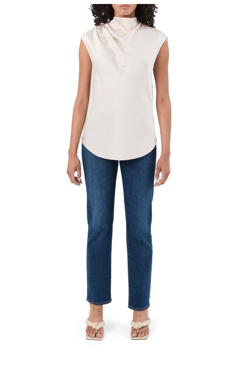 Trina Turk Mikan Satin Cowl Neck Top, Alternate, color, Sancerre